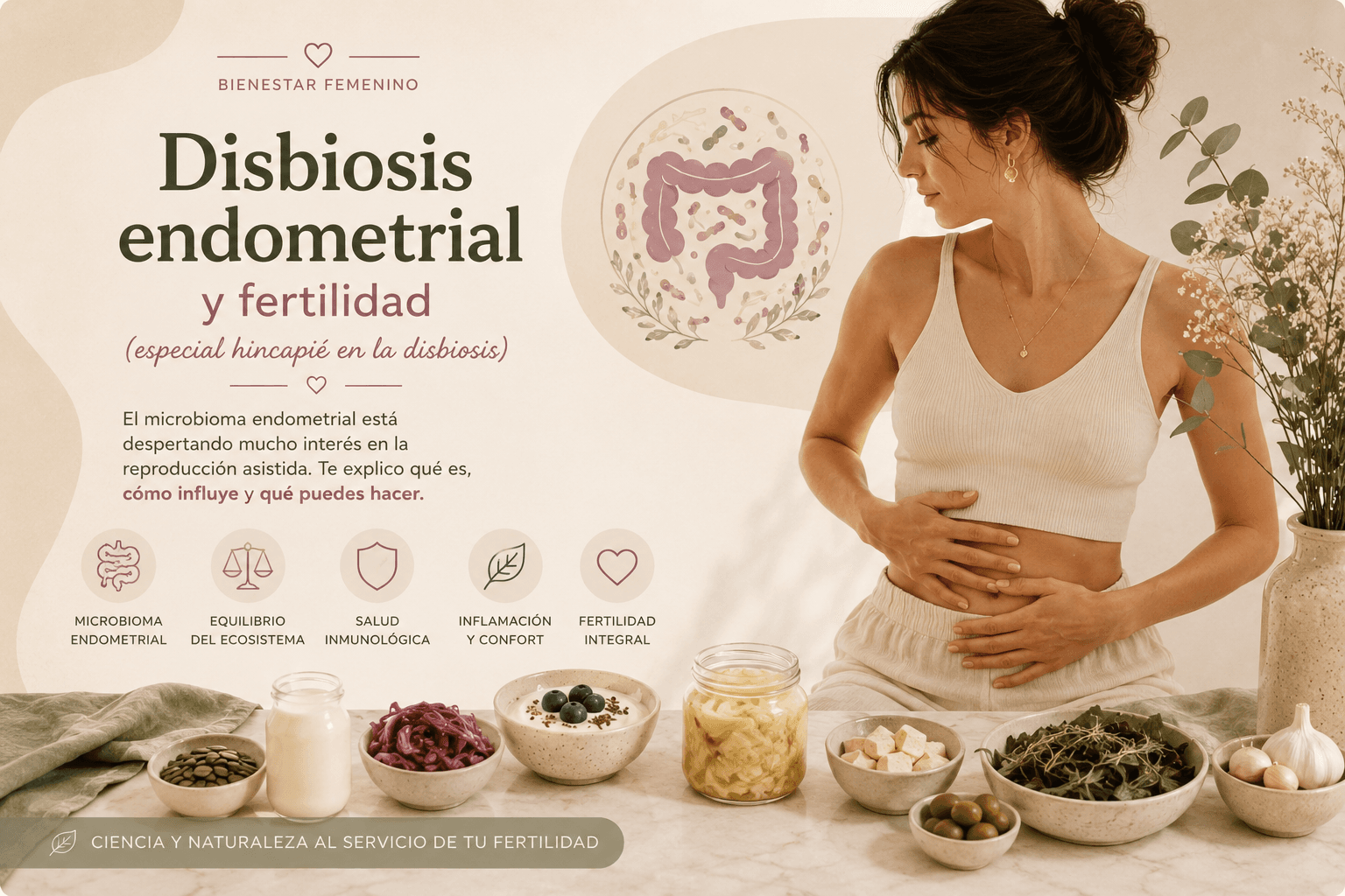 Disbiosis endometrial y fertilidad: microbioma, equilibrio del ecosistema y salud reproductiva